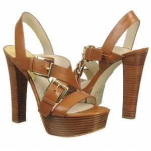 Michael Kors - Josephine Leather Platform Sandal